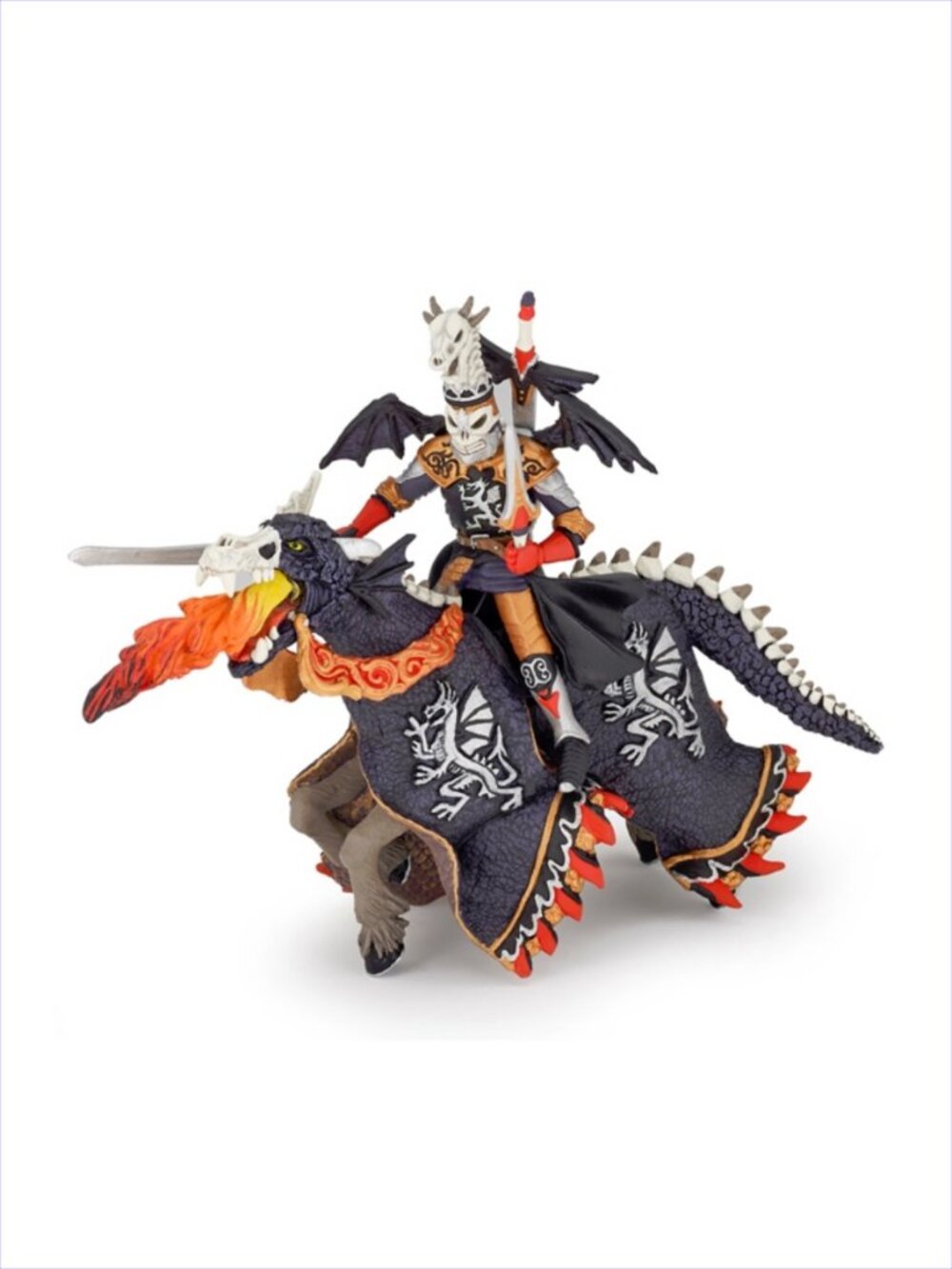 Papo Dragon Warrior and His Fire Breathing Horse  Fantasy Figurines New w/Tag